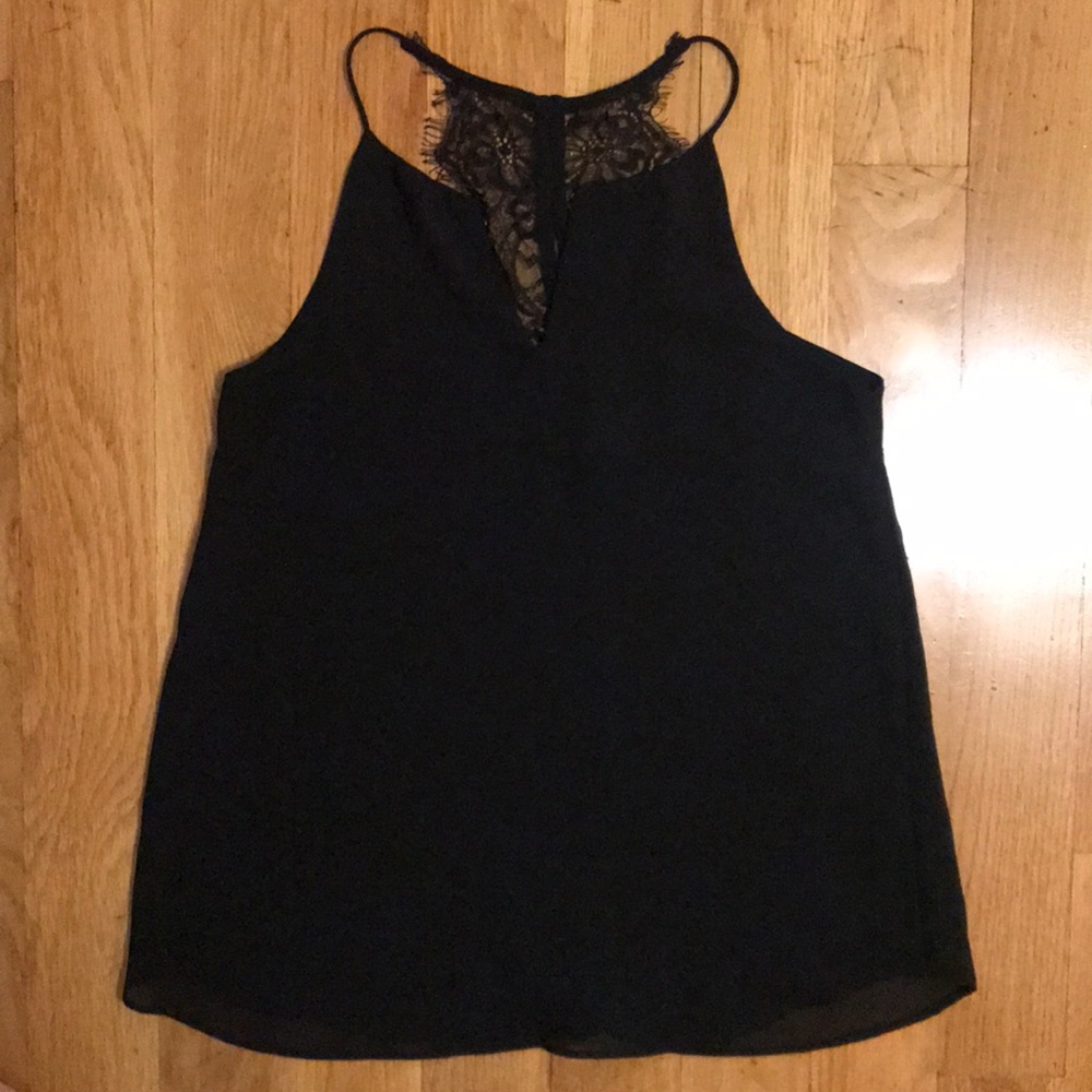 Black racer back tank